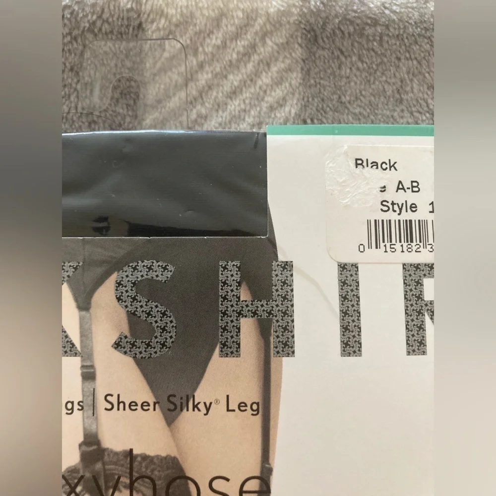 Vintage Berkshire Sexyhose Black Sheer Stockings Thigh Highs AB NIB